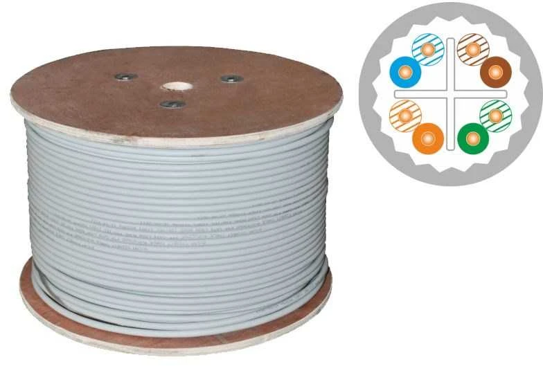 Alantec KIU6ALSOH500D tinklo kabelis 500 m Cat6 U/UTP Pilkas