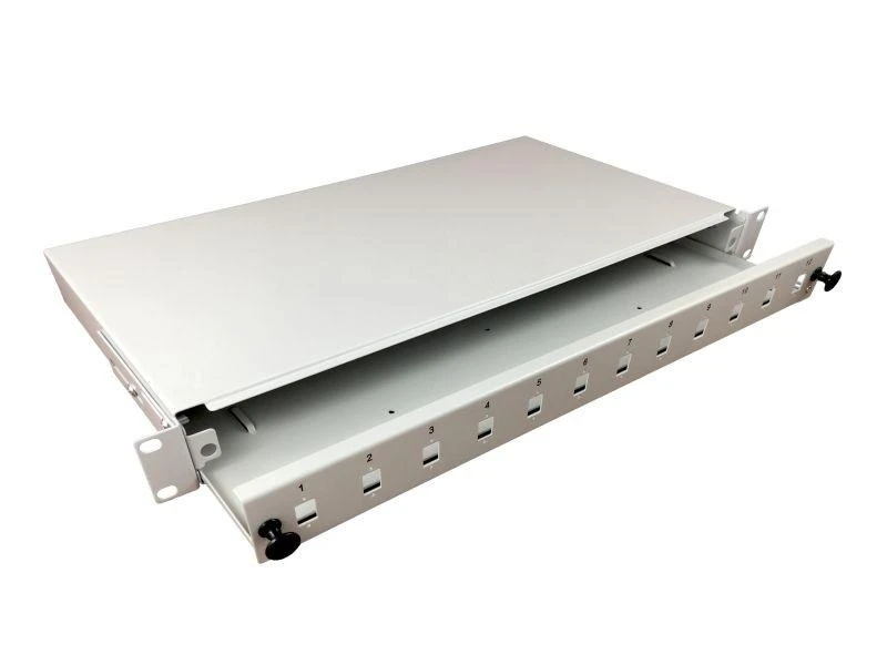 Alantec Sujungimo dėžutė 12xsc simplex / 12xlc duplex 19" 1u su priekine plokšte ir priedais