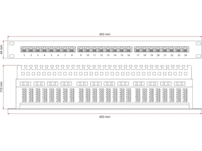 Nezatříděno Komutacinė Panelė - Alantec PK013 1U