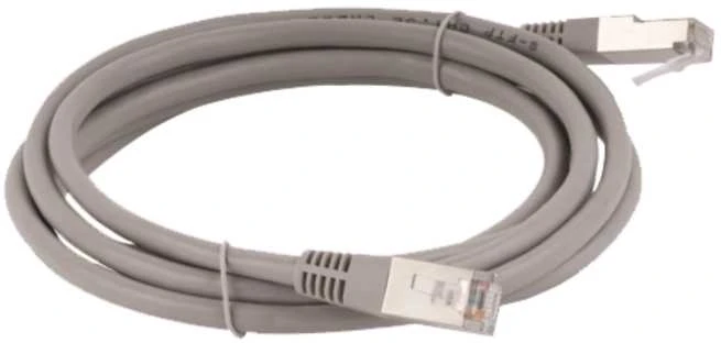Patch-cord F/UTP kat.5e PVC 0.5m pilka ALANTEC