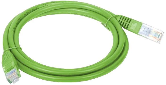 Patch-cord U/UTP cat.5e PVC 5.0m žalias ALANTEC