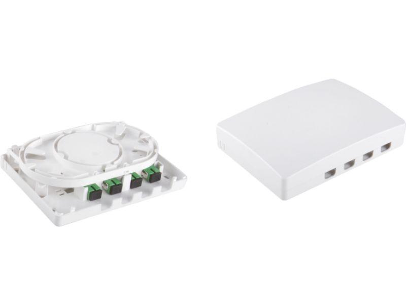 Alantec FTTH 4C sieninis lizdas be adapterių (FOPA-4A-01)