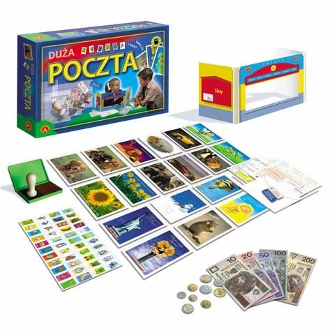 Alexander Poczta Duża - edukacinis rinkinys su langeliu, antspaudais ir pinigais ZA6081