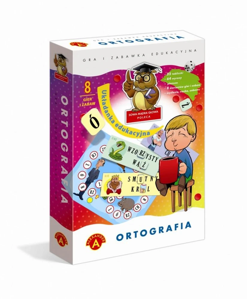 Alexander Mokomasis žaidimas Pelėda Išmintinga galva - ORTOGRAFIJA GR0894