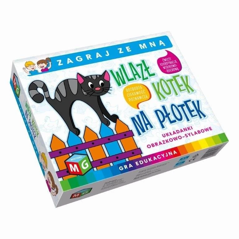Multigra Stalo žaidimas edukacinis Wlazł kotek na płotek