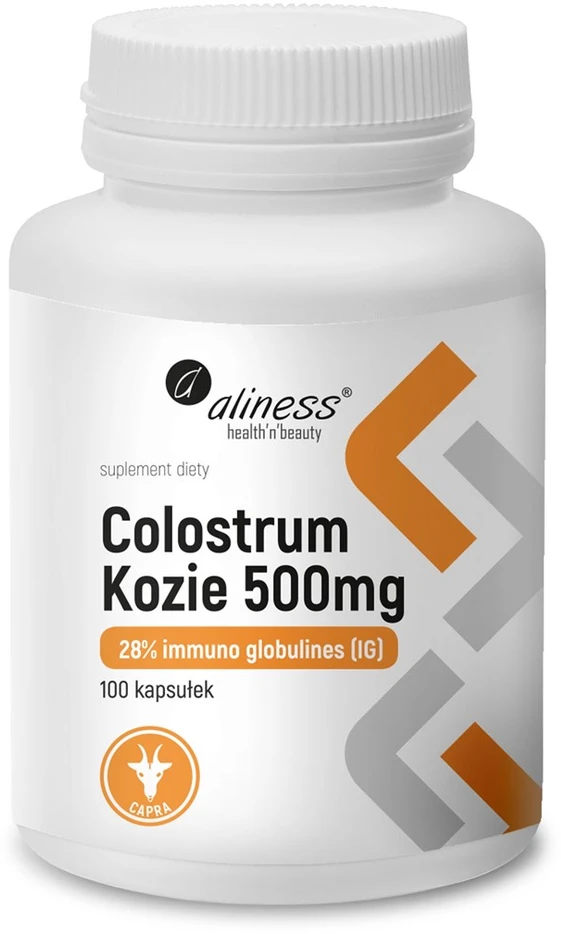 Aliness Ožkos priešpienis IG 28% 500 mg maisto papildas 100 kapsulių