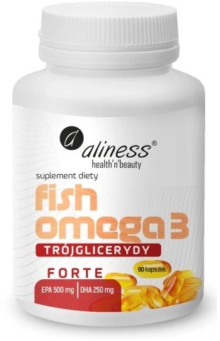 ALINESS Fish Omega 3 FORTE 500/250mg – dietary supplement – 90 capsules