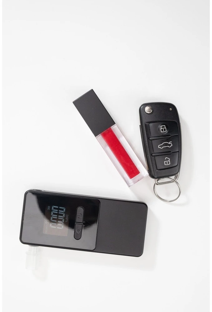 AlcoAlert Smart Electrochemical breathalyzer, juodas