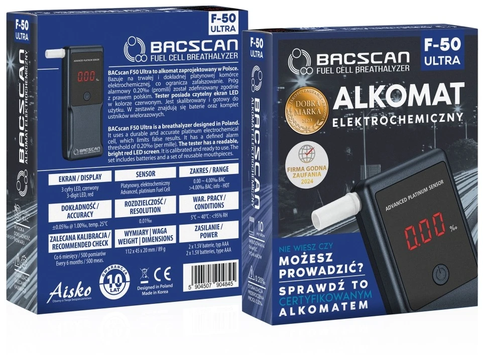 Alkotesteris Bacscan F-50 Ultra
