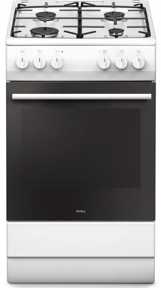 Virtuvė Amica 57GEH2.33ZpPF(W) ( Dujinė viryklė , Elektrinė , 500 mm , Baltas )