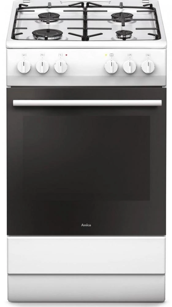 Virtuvė Amica 57GEH2.33ZpPF(W) ( Dujinė viryklė , Elektrinė , 500 mm , Baltas )