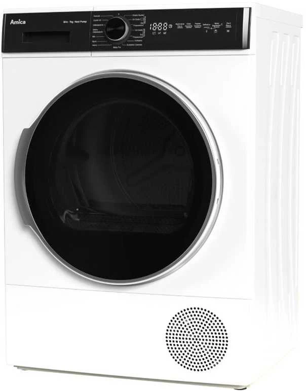 Džiovyklė Amica AD3S72LHB (E) Front-loading dryer baltas, juodas