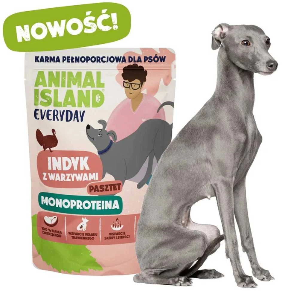 Šunų maistas - ANIMAL ISLAND Kasdienis Monoproteininis Veršienos/Anties 9x300g