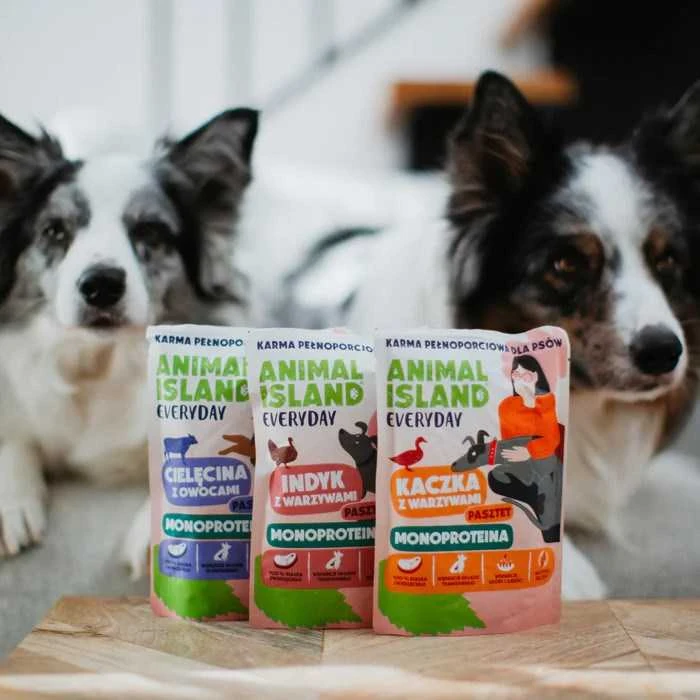 Šunų maistas - ANIMAL ISLAND Kasdienis Monoproteininis Veršienos/Anties 9x300g