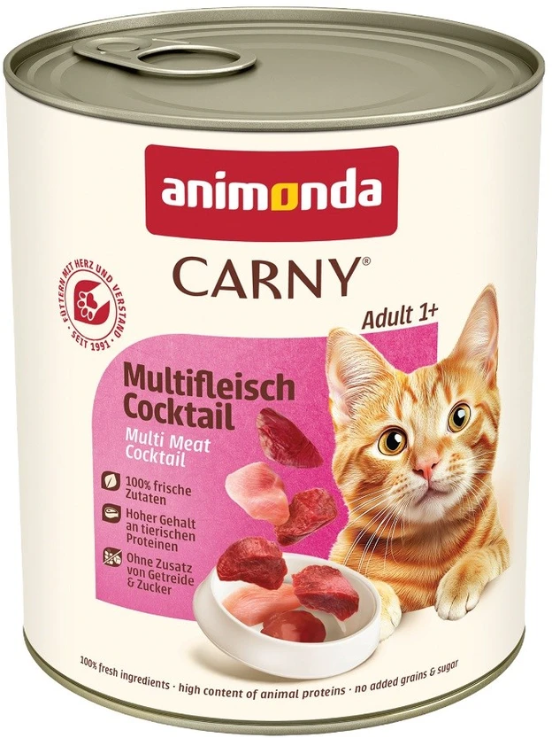 Animoda Drėgnas Kačių Maistas - Animonda Carny Mėsos Kokteilis 800g