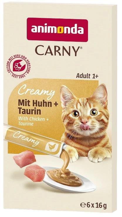 ANIMONDA Carny vištiena su taurinu - kačių skanėstai - 6 x 15 g