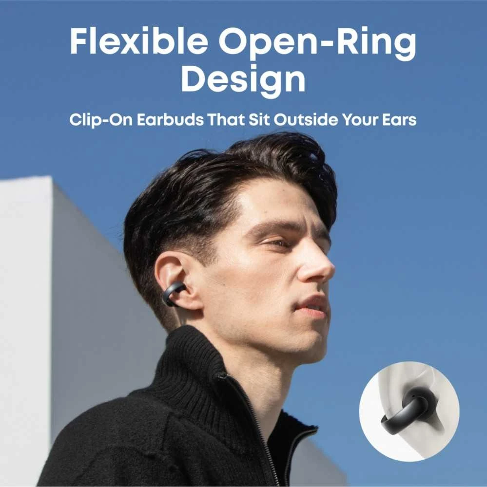 Ausinės ANKER Soundcore AeroClip juodas užsegamas ausinukas
