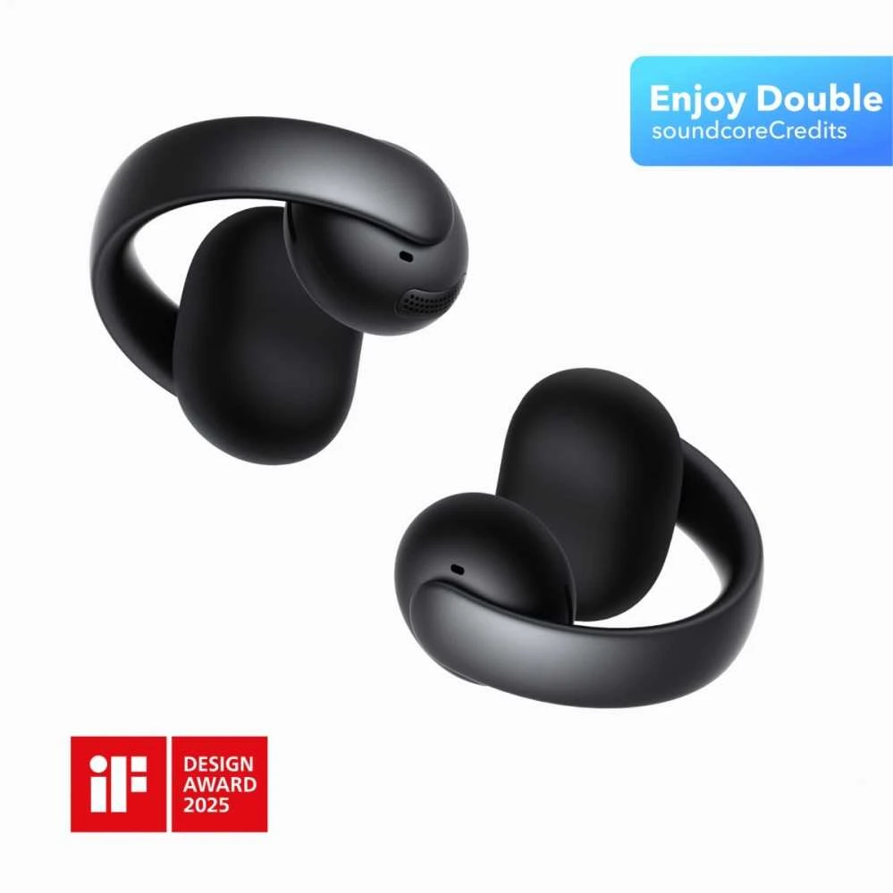 Ausinės ANKER Soundcore AeroClip juodas užsegamas ausinukas