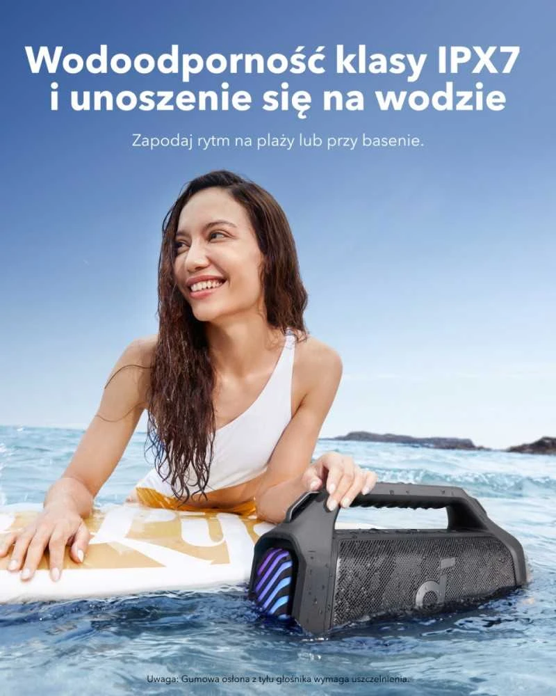 Nešiojama kolonėlė Anker Soundcore Motion Boom 2 Plus, Juodos spalvos