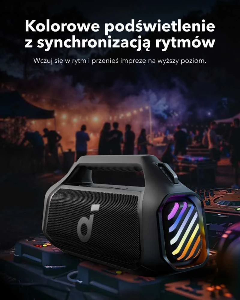 Nešiojama kolonėlė Anker Soundcore Motion Boom 2 Plus, Juodos spalvos