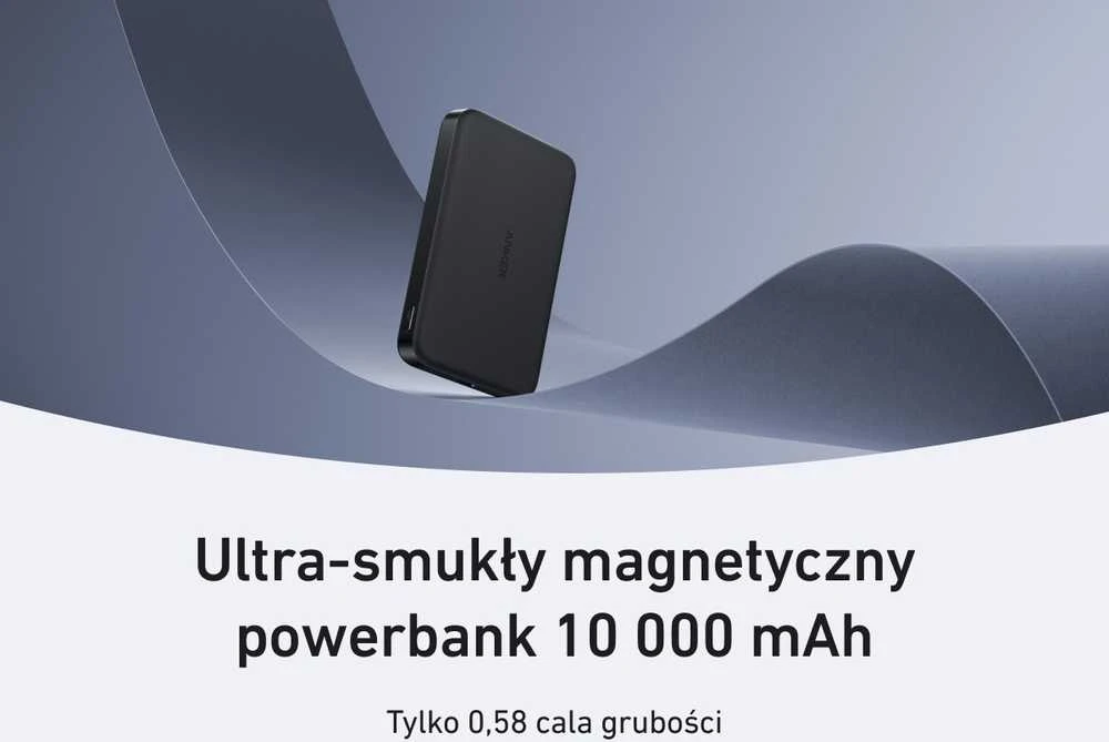 Anker MagGo Wireless Powerbank (su 30 W C prievadu, itin plonas) | A1664H11 | 10000 mAh | Juodas