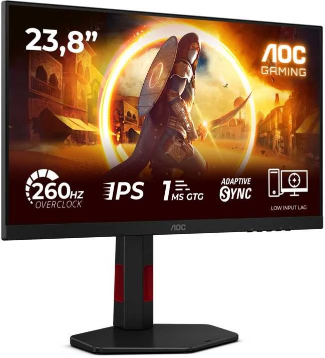 Monitorius AOC 24G4ZR - 260Hz OC | Full HD | Fast IPS | 23.8" | 0.3ms MPRT | HDR10