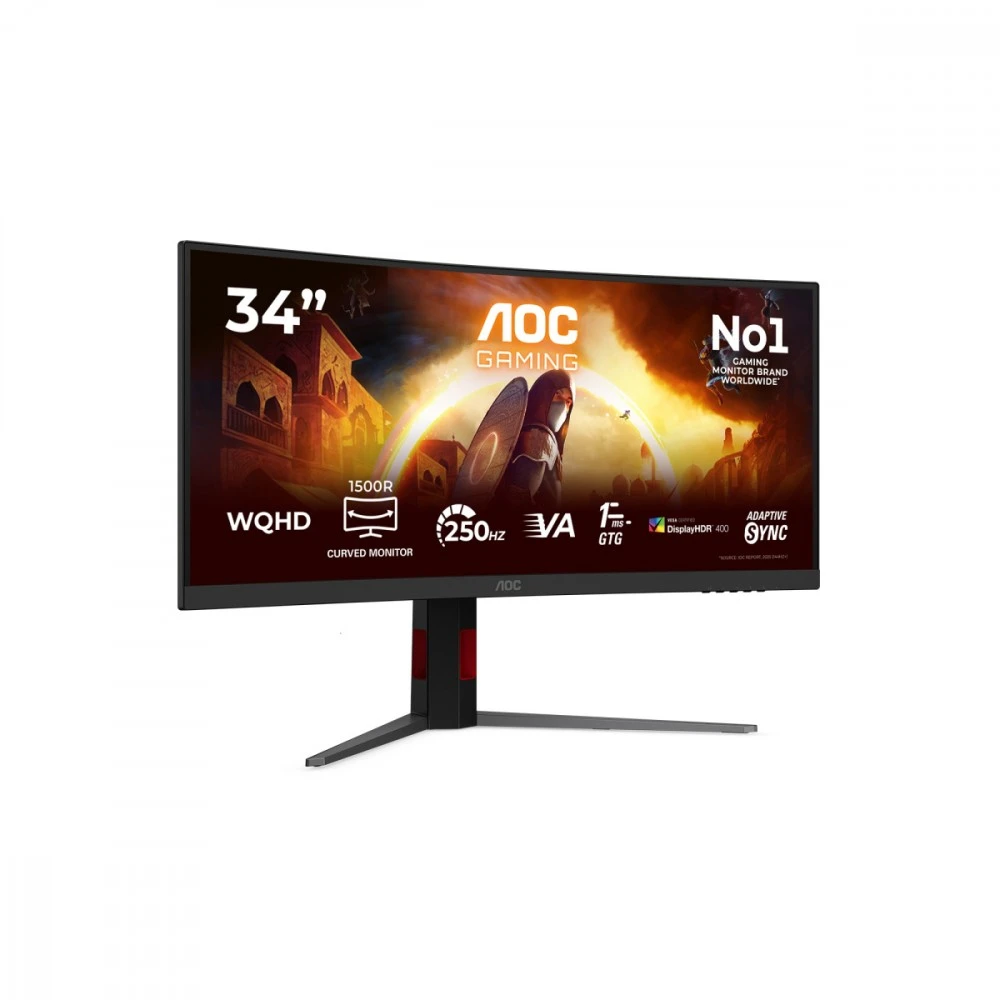 Monitorius AOC CU34G4ZCA - 250Hz | UWQHD | Fast VA | 34"