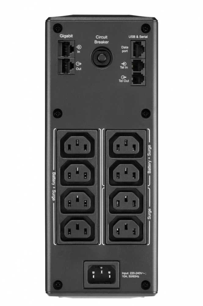 APC BACK UPS PRO BR 1300VA, 8 OUTLETS, AVR, LCD SĄSAJA