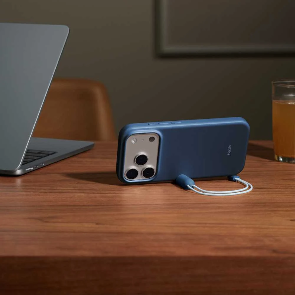 Beats iPhone 17 Pro Kickstand Case with MagSafe and Camera Control - Bedrock Blue - MGTP4LL/A