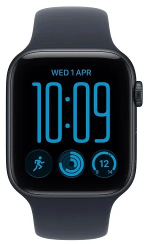 Išmanusis laikrodis Apple Watch SE 3 GPS 44mm Midnight Alu Sport S/M Granatowy (MJL74MP/A)