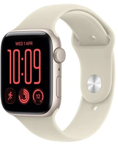Išmanusis laikrodis Apple Watch SE 3 GPS 40mm Starlight Alu Sport S/M Smėlio spalvos (MJKR4MP/A)