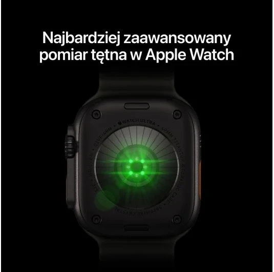 Apple Išmanusis laikrodis watch ultra 4 gps + cellular, koperta 49mm su tytanu (juodos spalvos), opaska trail w kolorze burgunda - dydis s/m