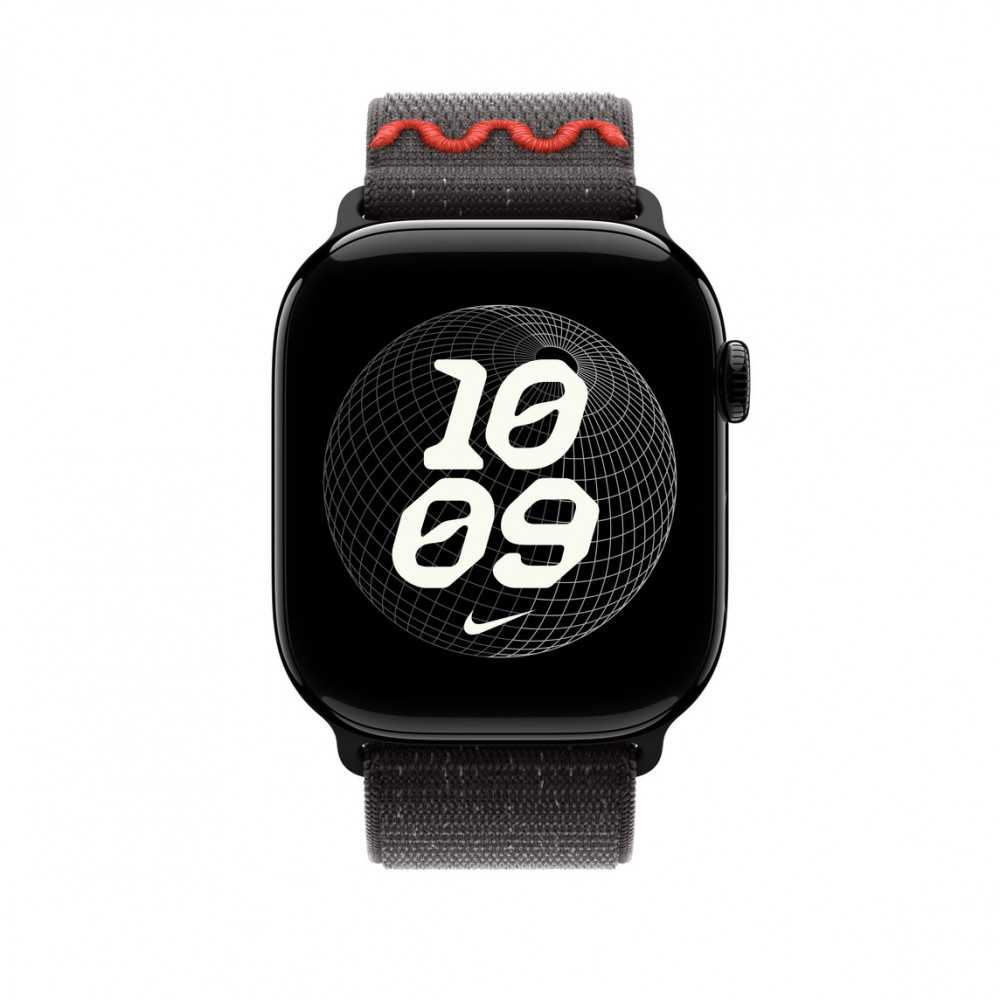 „Apple“ 46 mm vidurnakčio juodos spalvos „Nike“ sportinis dirželis