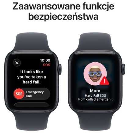 Išmanusis laikrodis Apple Watch SE 3 GPS + Cellular 44mm Midnight Alu Sport S/M Granatowy (MEPH4MP/A)