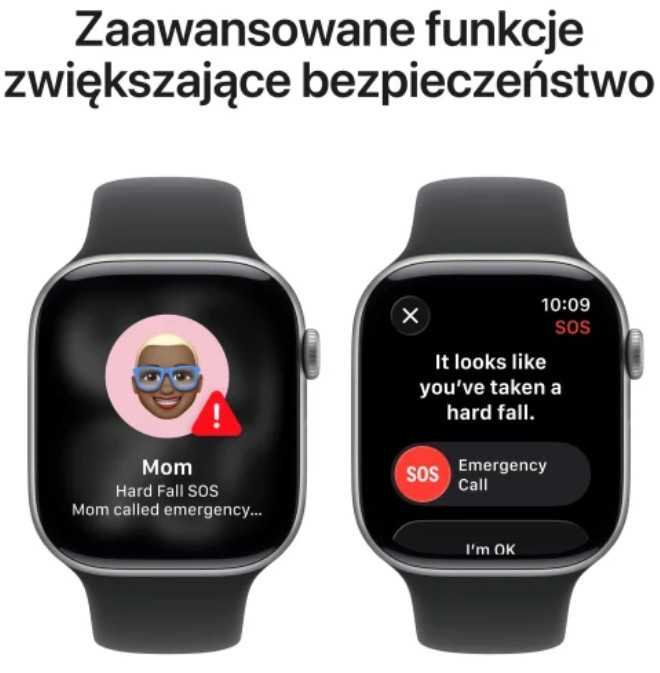 Išmanusis laikrodis „Apple Watch Series 11 GPS + Cellular“, 46 mm, kosminės pilkos spalvos aliuminio korpusas su juodu sportiniu dirželiu – M/L