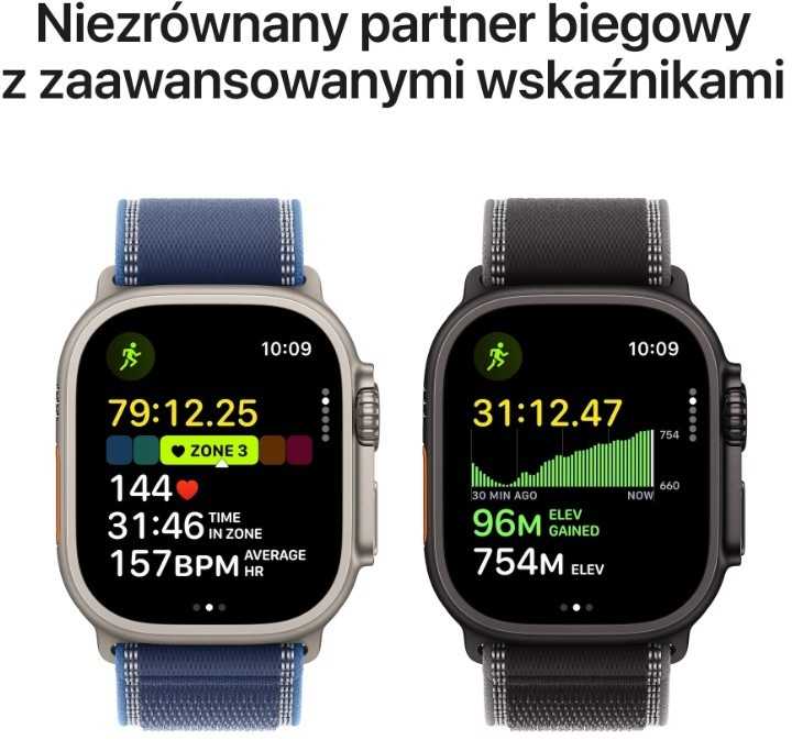 Išmanusis laikrodis Apple „Watch Ultra 3 GPS + Cellular“, 49 mm, juodo titano korpusas | Juodas titano Milano apyrankės dirželis – S