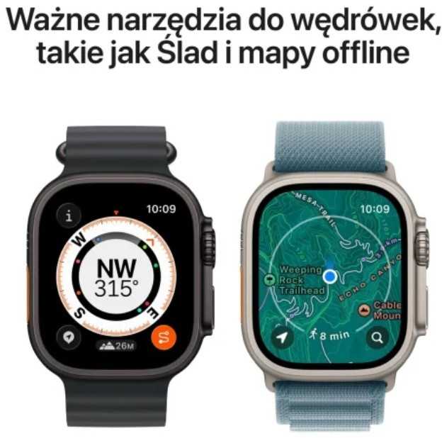 Išmanusis laikrodis Apple Watch Ultra 3 GPS + Cellular 49mm Juodas Titanium / Alpine Loop M Juodas (MF0V4QP-A)