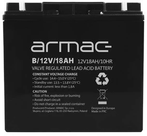 Armac Akumuliatorius 12v agm 12v 18ah universalus b/12v/18ah
