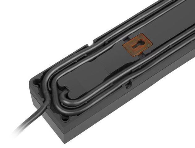 ARMAC Surge Protector Z5 5m 5x prancūziški lizdai 10A kabelių laikiklis juodas
