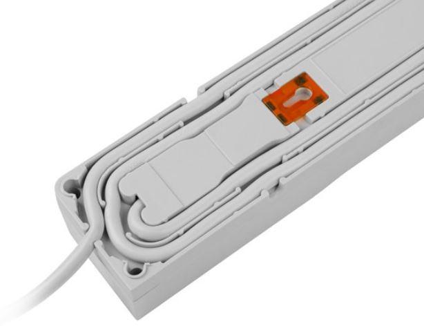 ARMAC Surge Protector Z5 1.5m 5x prancūziški lizdai 10A kabelių tvarkyklė pilka