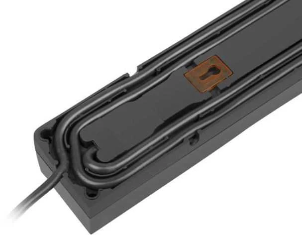 ARMAC Surge Protector Z5 3m 5x prancūziški lizdai 10A kabelių laikiklis juodas