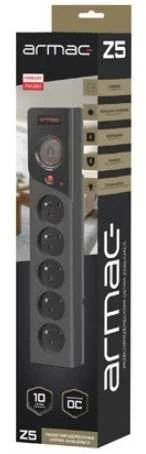 Armac Maitinimo juostelė z5 5m 5x230v 10a z5/50/cz juoda