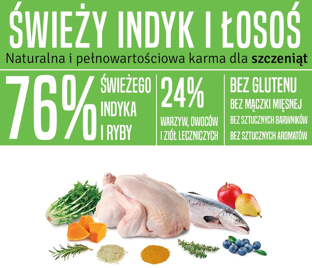 ARQUIVET Fresh Puppy kalakutiena and lašiša - semi-moist dog food - 10kg