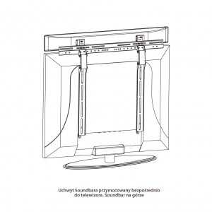 ART RAMG G-03 Laikiklis prie garsiakalbio Soundbar G-03