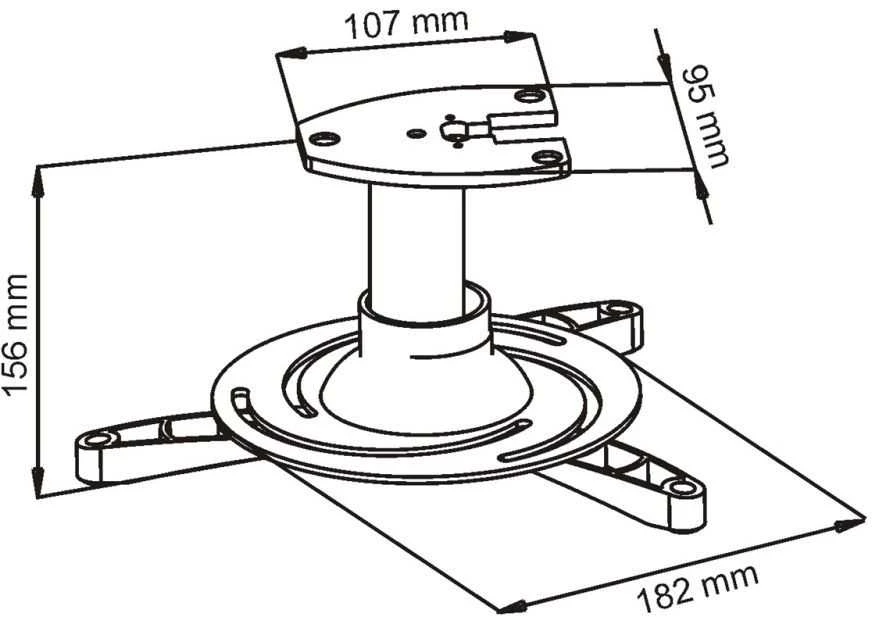 Laikiklis ART P-101 15kg universalus (pełna regulacja)