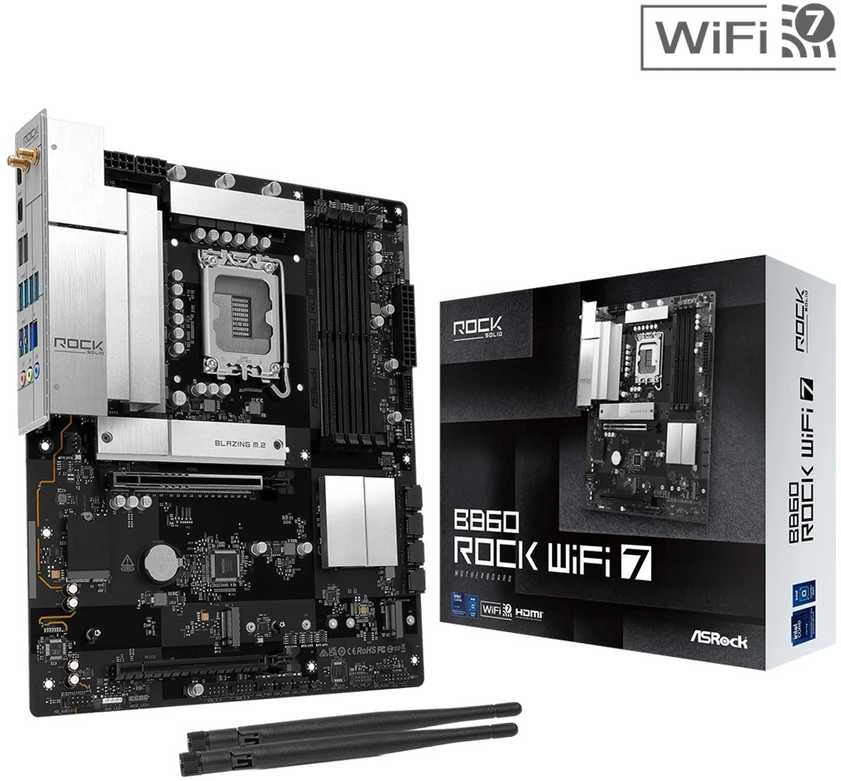 Asrock B860 Rock WiFi 7 Intel B860 LGA 1851 (Socket V1) ATX