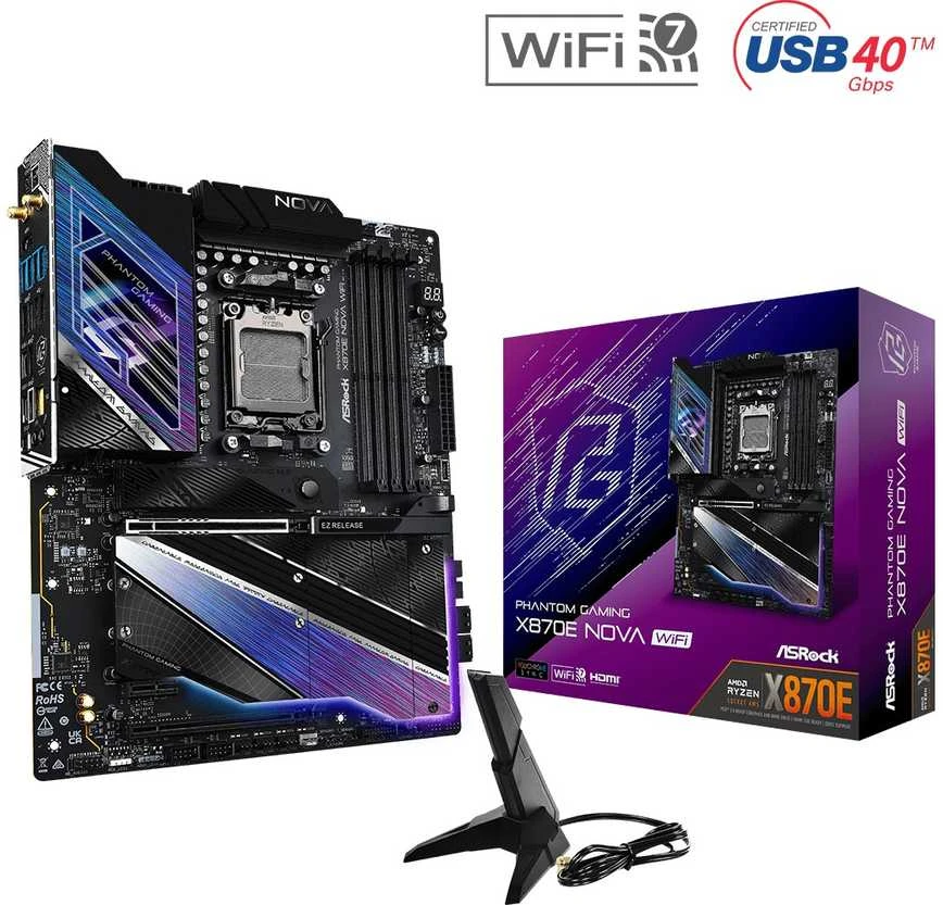 Pagrindinė plokštė ASRock X870 Nova WiFi