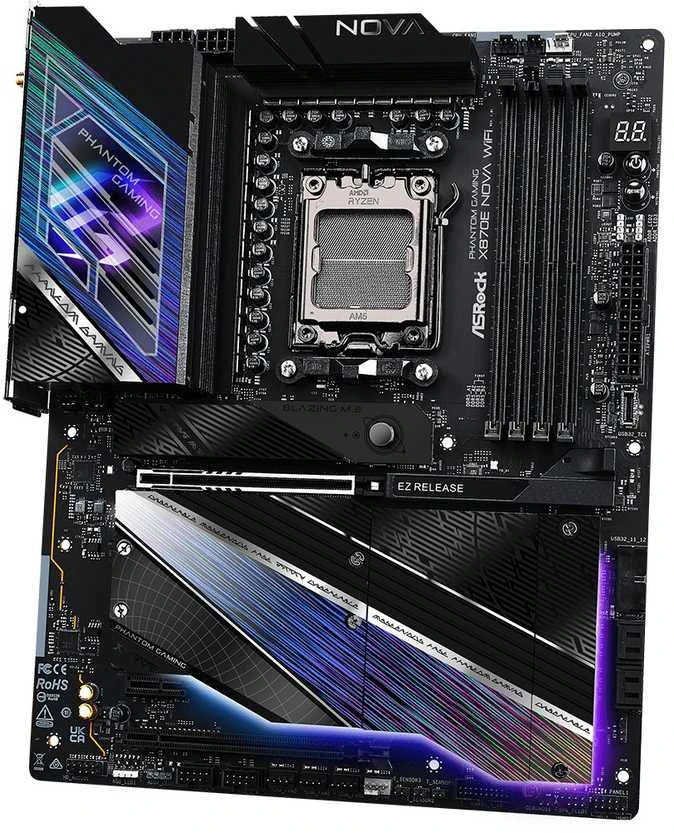 Pagrindinė plokštė ASRock X870 Nova WiFi