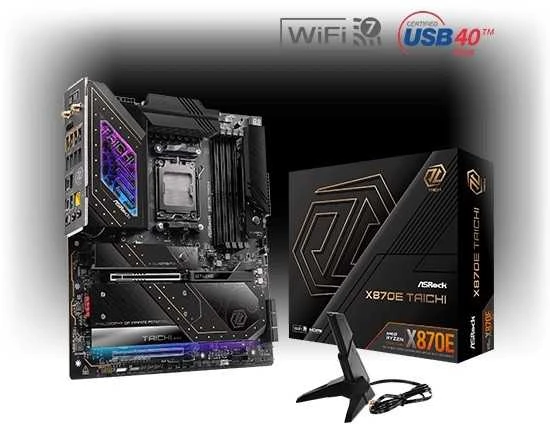 Pagrindinė plokštė ASROCK X870E TAICHI AM5 DDR5 ATX MB