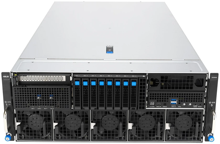 ASUS ESC8000A-E13 LGA 6096 Rack (4U) Sidabrinis